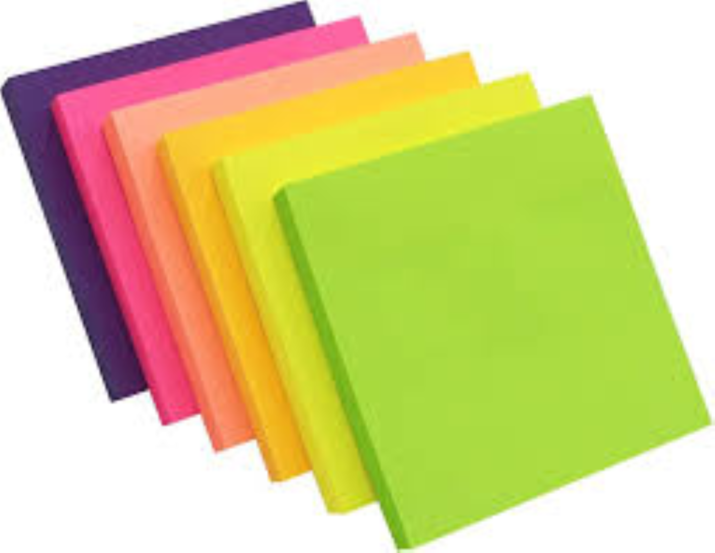 STICKY NOTE FLOURESCENT SN33B 3X3BL